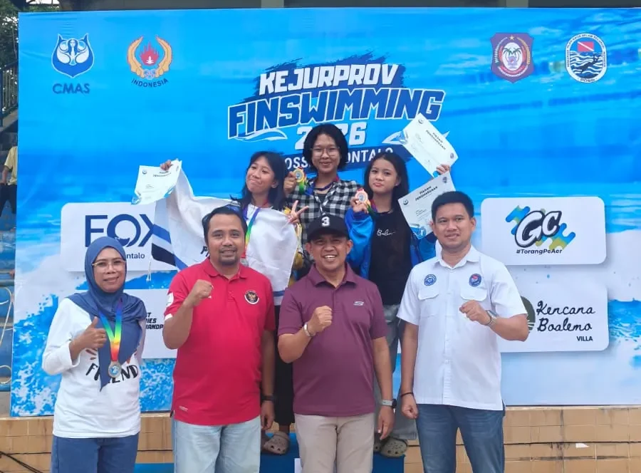 Jaring Bibit Atlet, Disparekrafpora Gorontalo Apresiasi Kejurprov Finswimming